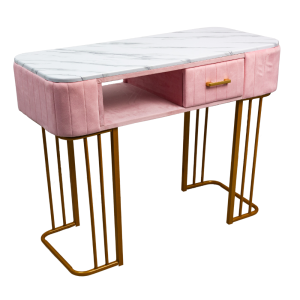 Masa pentru manichiura - Pink & White Marble MZT-108-6