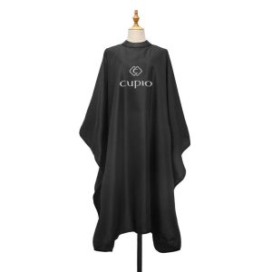 Pelerina neagra pentru tuns cu guler din silicon Cupio