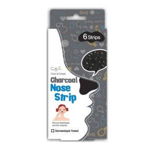 Benzi exfoliante anti puncte negre pentru zona nasului cu carbune - Cettua 6 buc.