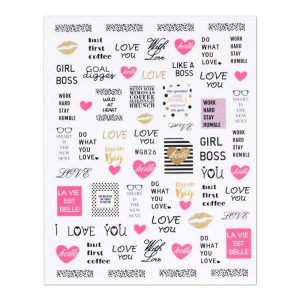 Abtibild unghii Love WG826