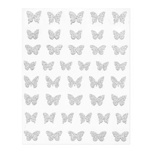 Abtibild pentru unghii Shiny Silver #2