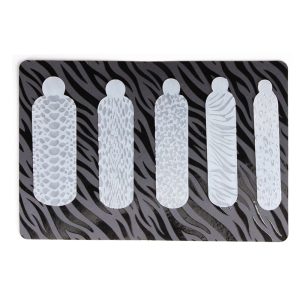 Mulaj pentru delimitarea negativului in manichiura french Cupio - Animal Print