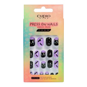 Set unghii false pentru copii Cupio Kids TEEN - The Cat Witch