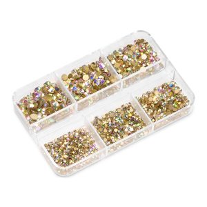 Cristale unghii set 1440 buc Shimmer