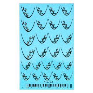 Tatuaj pentru unghii Cupio Azure Flowers French