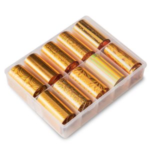 Folie de transfer set 10 Holographic Gold