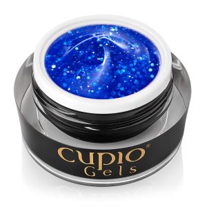 Glitter Neon Builder Gel Cupio - Blue Energy 15ml