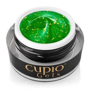 Glitter Neon Builder Gel Cupio - Green Apple 15ml