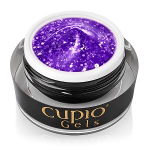 Glitter Neon Builder Gel Cupio - Purple Madness 15ml