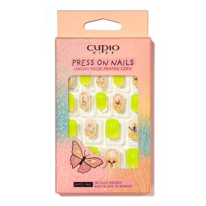 Set unghii false pentru copii Cupio Kids - Pastel Marble