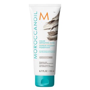 Masca nuantatoare Moroccanoil Platinum pentru par blond
