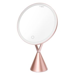 Oglinda cosmetica cu iluminare LED Rose Gold