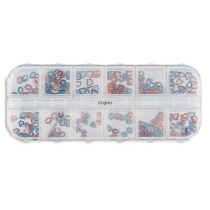 Ornamente metalice unghii set 12 Angel