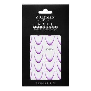 Abtibild pentru unghii Cupio French - Purple