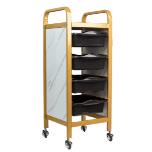 Ucenic pentru salon cu 4 sertare - Gold Marble MZT-868-191