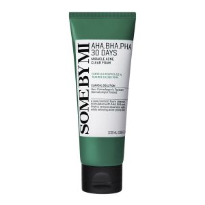 Spuma de curatare anti-imperfectiuni cu AHA BHA PHA Trouble line, 100ml - Some By Mi