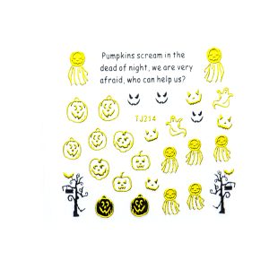 Tatuaj Halloween TJ214 Auriu