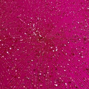 Dantela Fucsia Haute Couture cu Siraguri