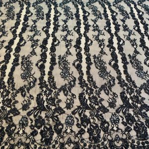Dantela Neagra Haute Couture tip Chantilly