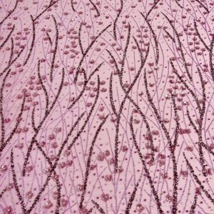 Cupon 0.7 m - Dantela Lavanda Haute Couture