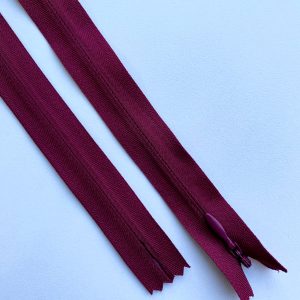 Fermoar Ascuns Premium Burgundy - 70 cm Lungime
