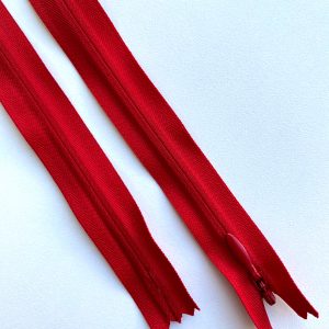 Fermoar Ascuns Premium Rosu Inchis - 70 cm Lungime