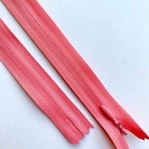 Fermoar Ascuns Premium Roz Coral Deschis - 70 cm Lungime