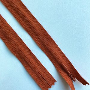 Fermoar Ascuns Premium Teracota Inchis - 70 cm Lungime