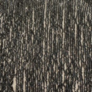 Franjuri Negri din Margele de Sticla - 20 cm lungime