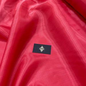 Organza Sidefata Rosu Aprins -  3 m Latime