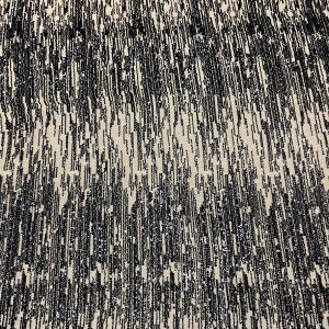 Dantela Couture Neagra cu  Model Liniar, cu Margele si Paiete