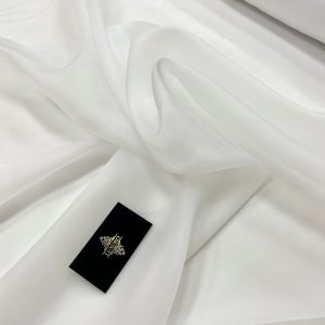 Organza Sidefata Alba -  3 m Latime