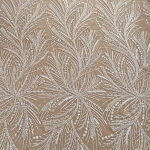 Dantela Couture Ivory cu Siraguri, cu Margele si Paiete