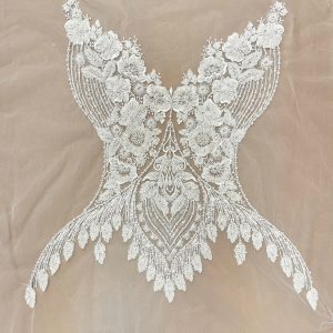 Set de Panouri pentru Bust cu Model Floral, cu Cristale, Perle si Paiete