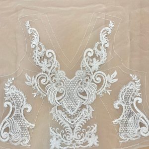 Set de Panouri pentru Bust cu Model Geometric, cu Cristale, Perle si Paiete