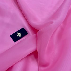 Organza Sidefata Roz Bombon -  3 m Latime