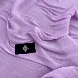 Voal Peliculizat Creponat Lavanda Deschis