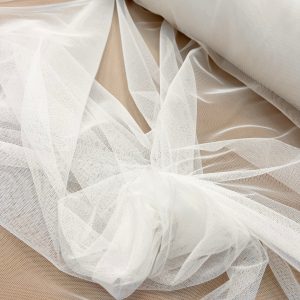 Tulle Elastic Crem Deschis - 1.5 m Latime