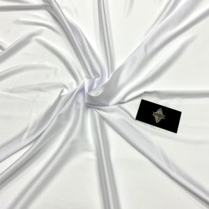 Satin Elastic Matasos Premium Alb
