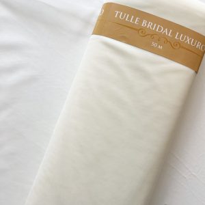 Tulle Bridal Crem Deschis - 3 m Latime