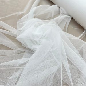 Tulle Elastic Ivory - 1.5 m Latime
