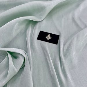 Voal Peliculizat Creponat Verde-ou-de-Rata