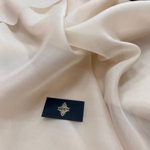 Organza Sidefata Bej Deschis -  3 m Latime