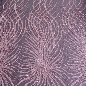 Dantela Couture Pudra cu Siraguri, cu Margele si Paiete